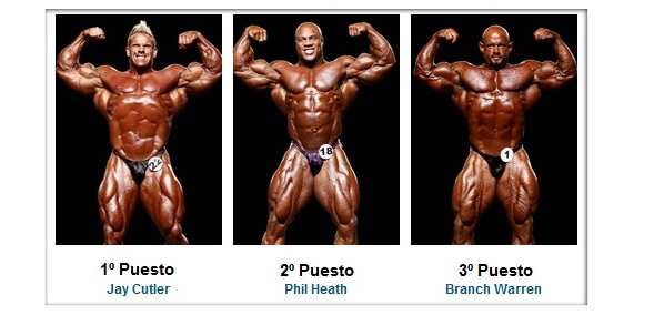 Podio del MR OLYMPIA 2010